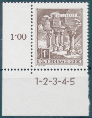 Briefmarke mit Symbolzahl(en)